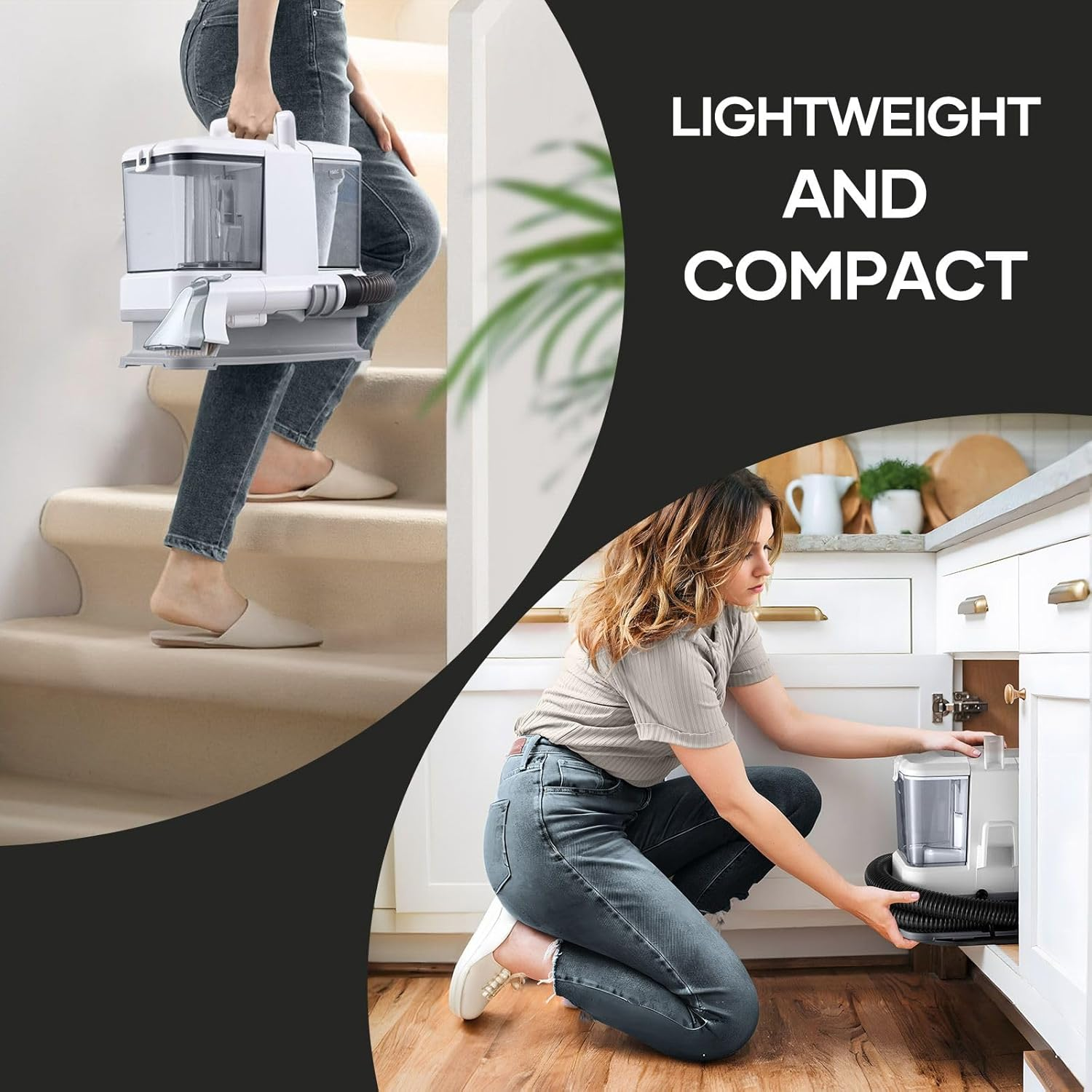 Ausway Portable Carpet & Upholstery Cleaner for Sofa Spot Rug Stain Remover Mattress Car Seat Slate Fabric Lounge Deep Cleaning Machine image number 6