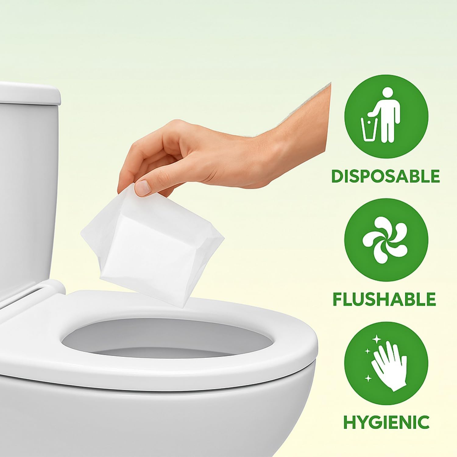 Disposable Toilet Seat Covers, 110Pcs Flushable Travel Toilet Seat Covers, Portable Potty Training Seat Covers for Adults and Kids &ndash; Ruibex