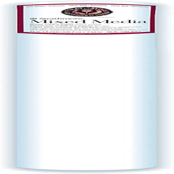 Strathmore 500 Series Heavyweight Mixed Media Pad 9"X12"-12 Sheets -62584900, White, 9X12