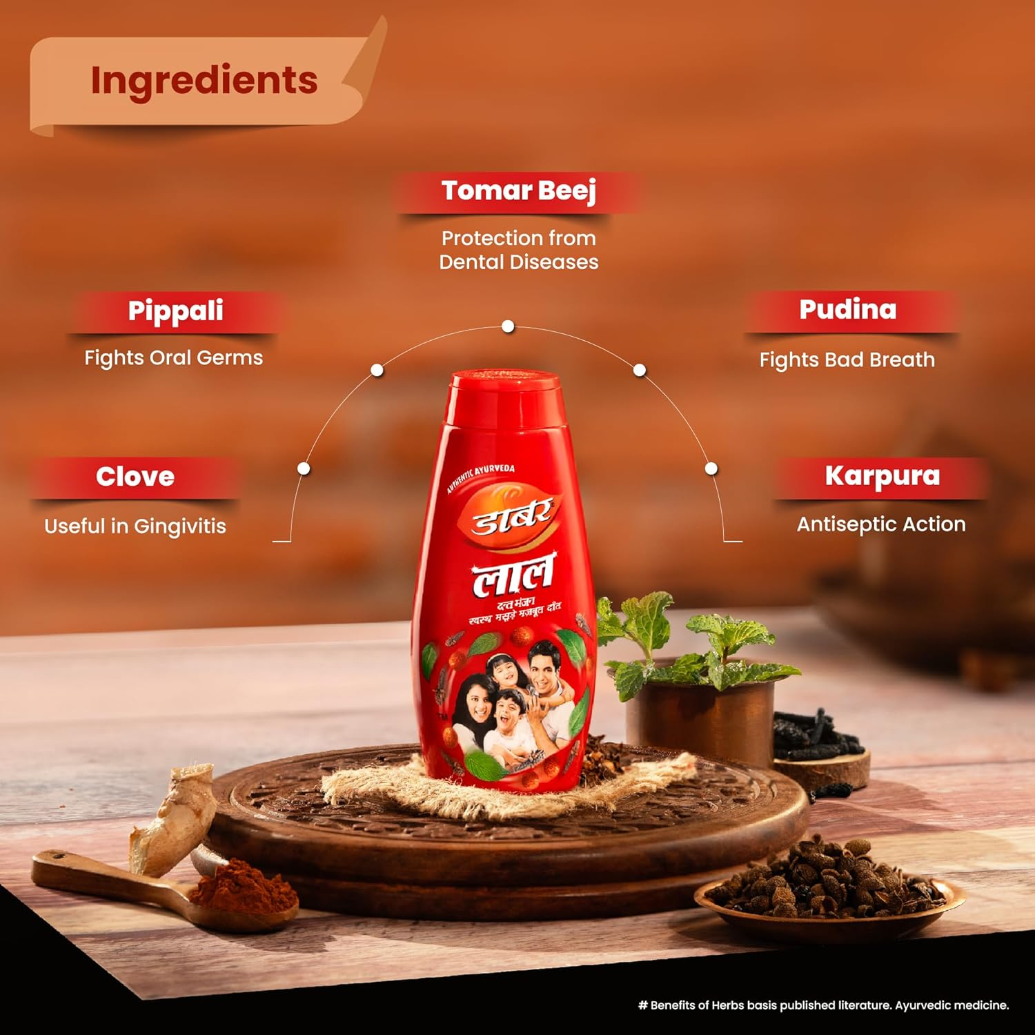 Dabur Lal Dant Manjan Tooth Powder - 150 G image number 6