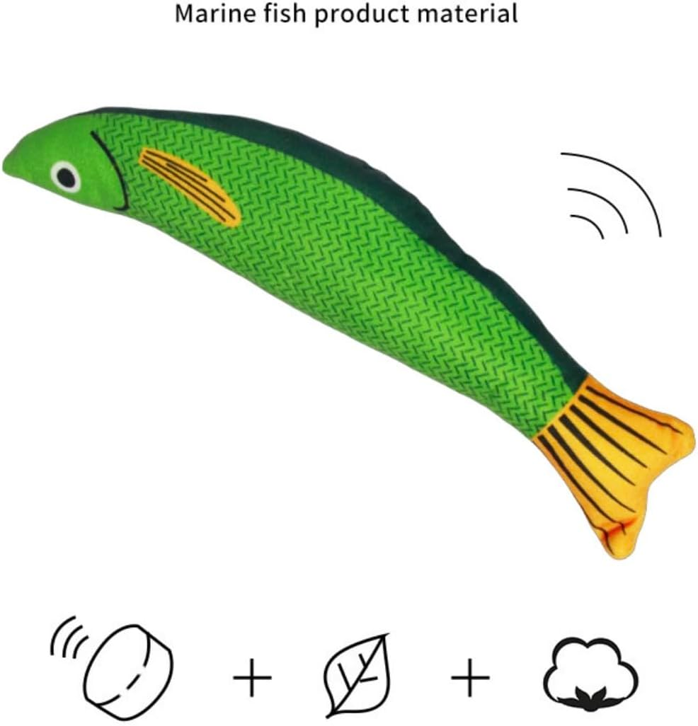 Cat Toys Saury Fish, 3 Pack Catnip Crinkle Sound Toys Soft and Durable, Interactive Cat Kicker Toys for Indoor Kitten Exercise Catnip Toy for All Breeds image number 2