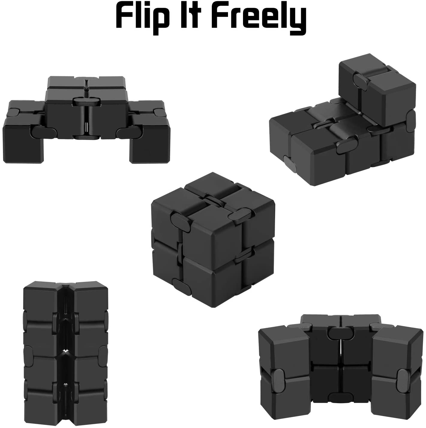 Infinity Cube Silicone Fidget Toy for ADD, ADHD, Anxiety, Autism, Adults & Children image number 2
