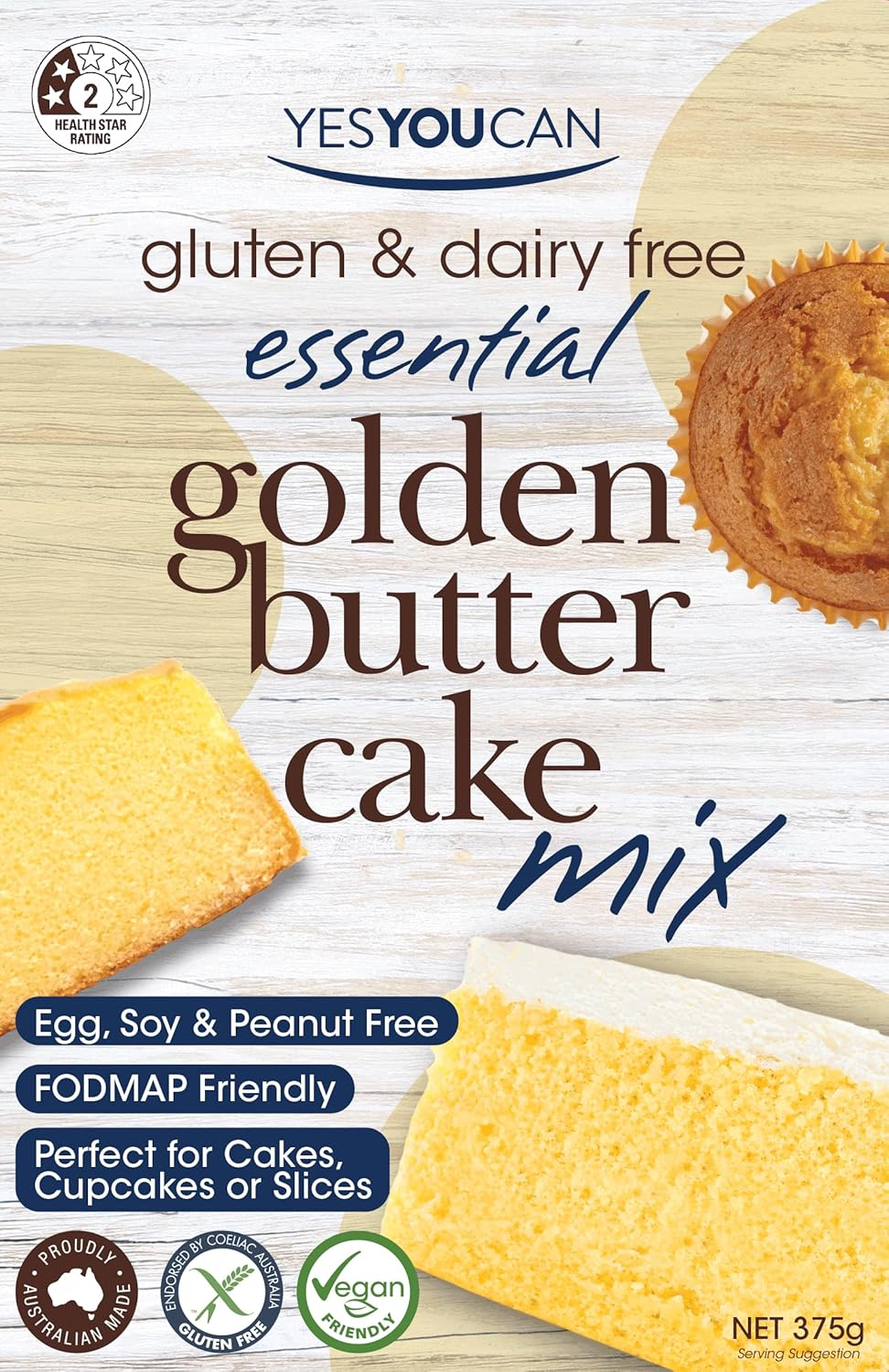 Yesyoucan Essential Chocolate Cake Mix G/F 375G image number 5