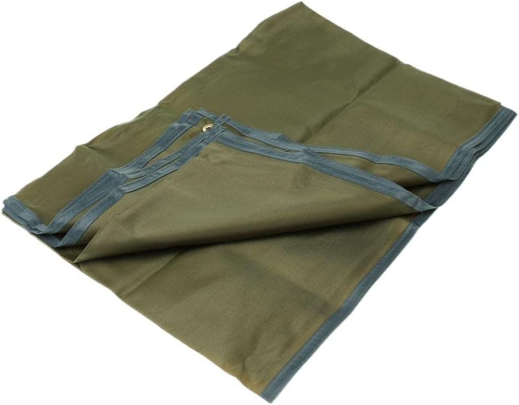FITYLE 2.1 X 1.5M Waterproof Ground Sheet Camping Tent Footprint with Anchor Holes - Army Green