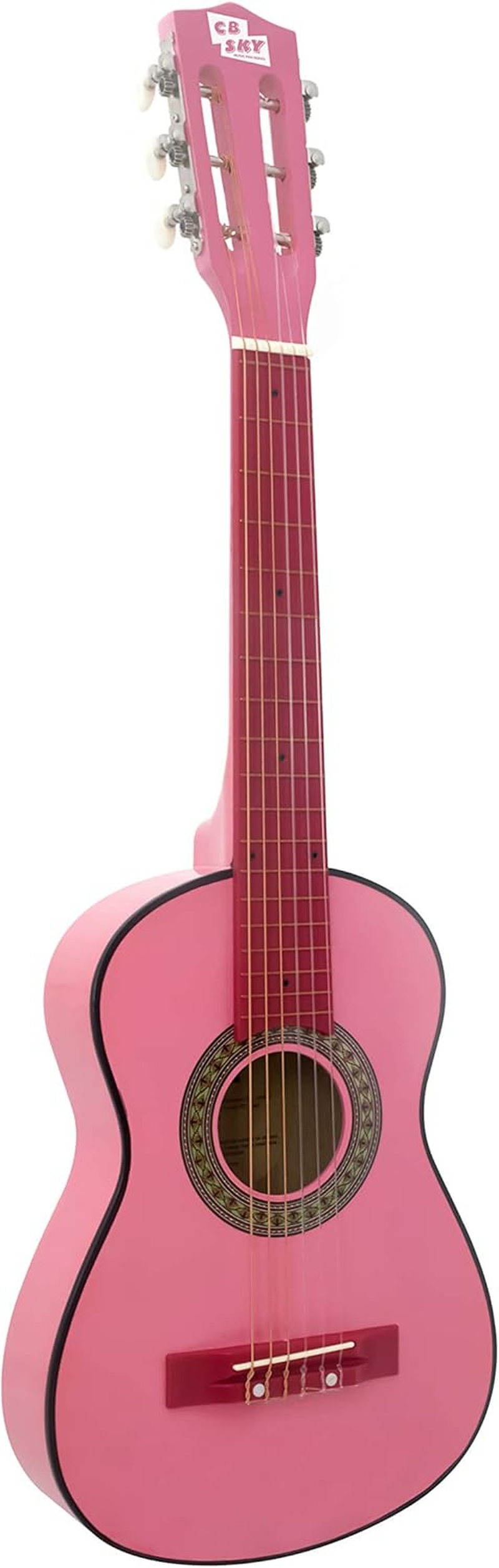 30-Inch Pink Classical Guitar/Girls Gift/Kids Musical Toys/Musical Instrument - Black image number 2