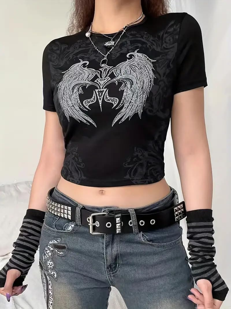 Metal Punk Rock Rivet Studded Belt for Women Men, Gothic Belt with Bright Pyramid Studs image number 1