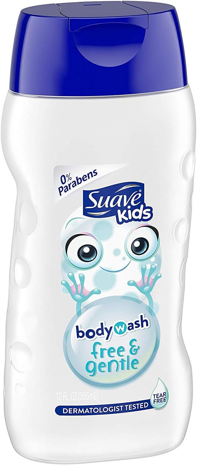 Suave Kids Body Wash - Free & Gentle - Tear Free - 0% Parabens - Net Wt. 12 FL OZ (355 Ml) per Bottle - Pack of 3 Bottles