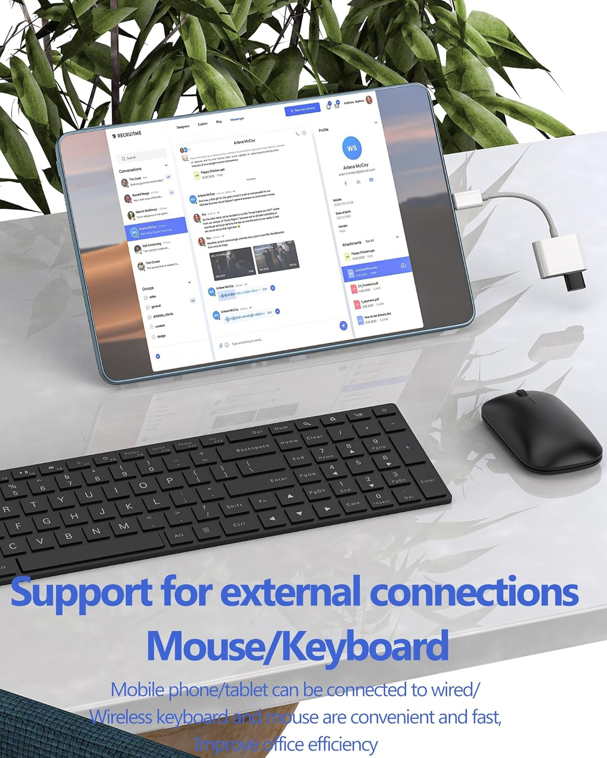 USB-C to USB Adapter(2In1) Type C Cable Accessories Thunderbolt Converter OTG 3.0 Mouse Port Dongle Compatible for Samsung for Iphone15 Pro Max plus for Ipad Macbook image number 5