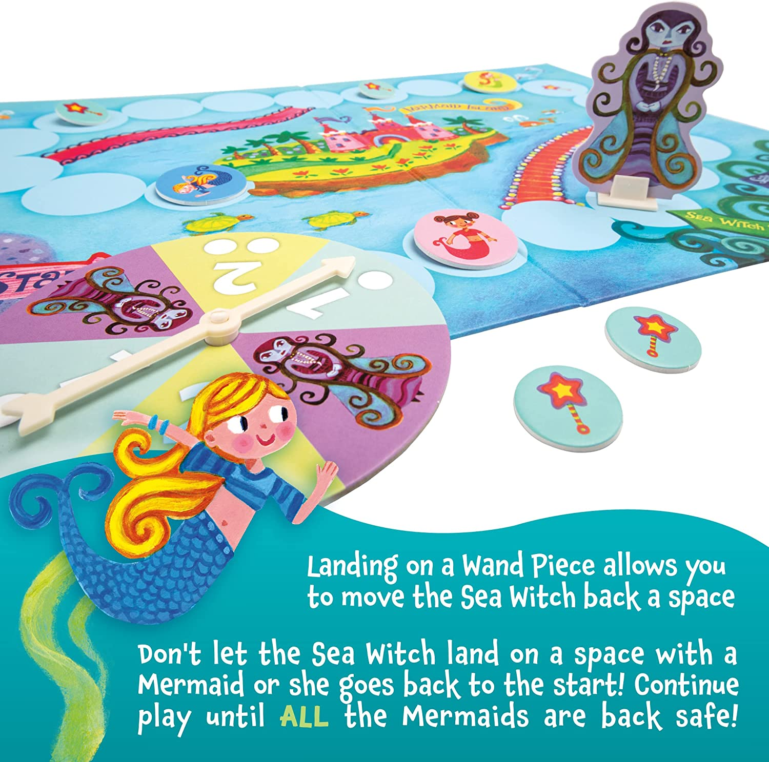 Mermaid Island Board Game image number 1