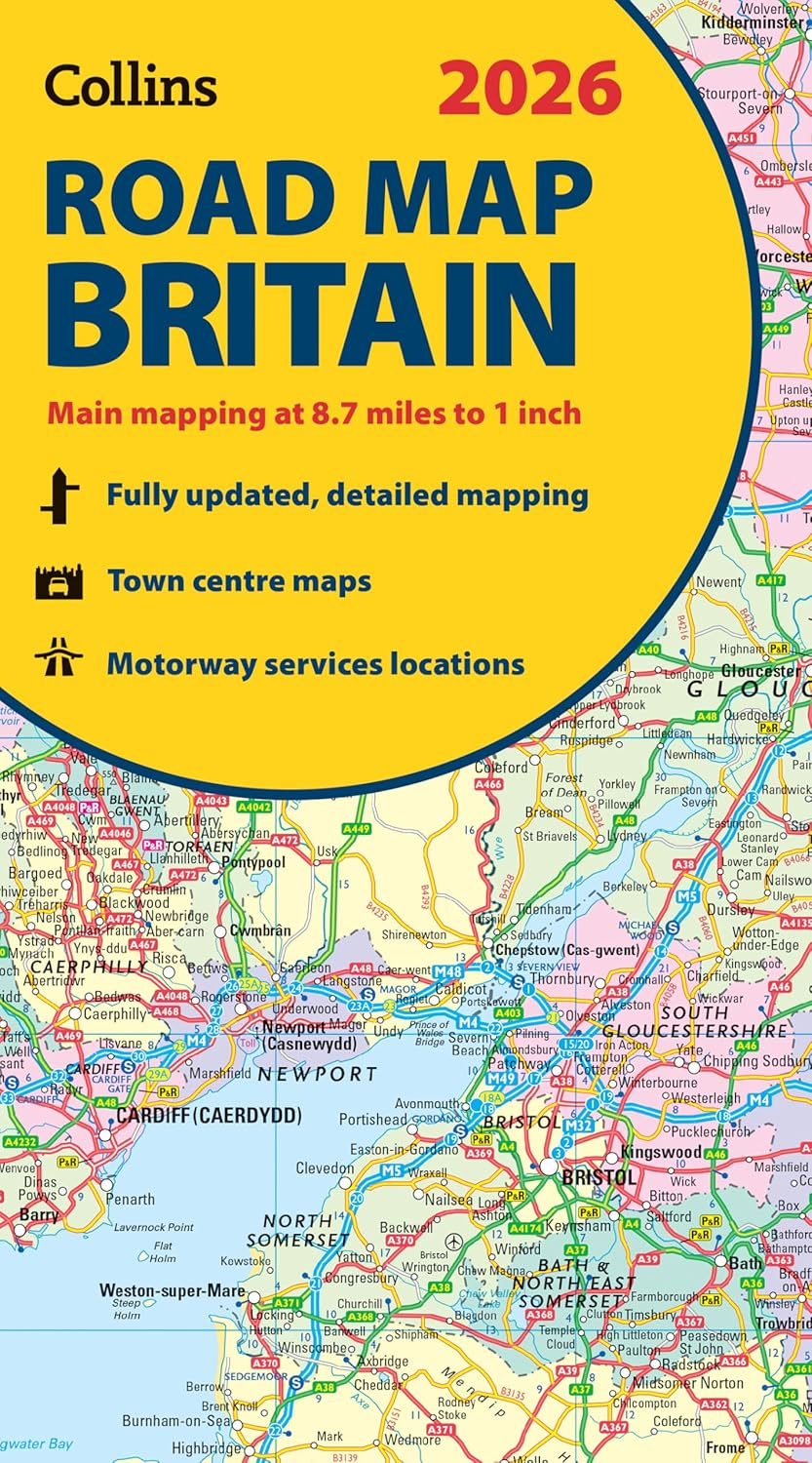 2026 Collins Road Map of Britain: Clear and Detailed Folded Map of Scotland image number 4