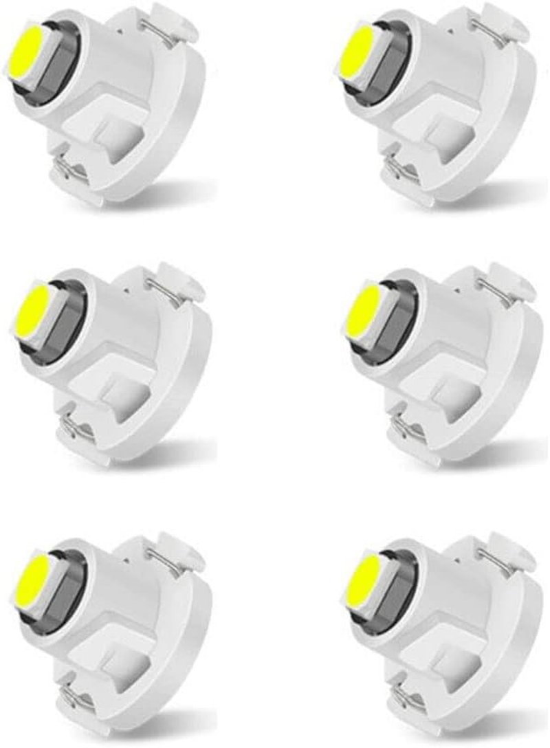 6Pcs Green T4.2 Superbright Wedge 3030 LED Globes Dash Cluster Bulb image number 3