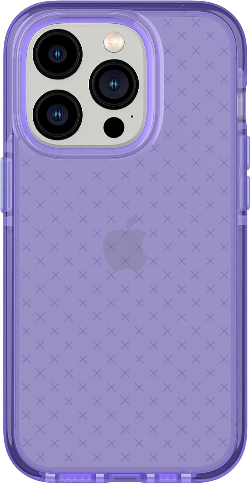 Tech21 Iphone 14 Pro Max Evo Check &ndash; Shock-Absorbing & Slim Protective Phone Case with 16Ft Flexshock Multi-Drop Protection & Extra Buttons