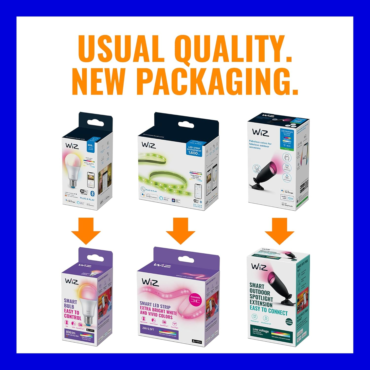 Wiz A60 E27 Filament Amber Bulb