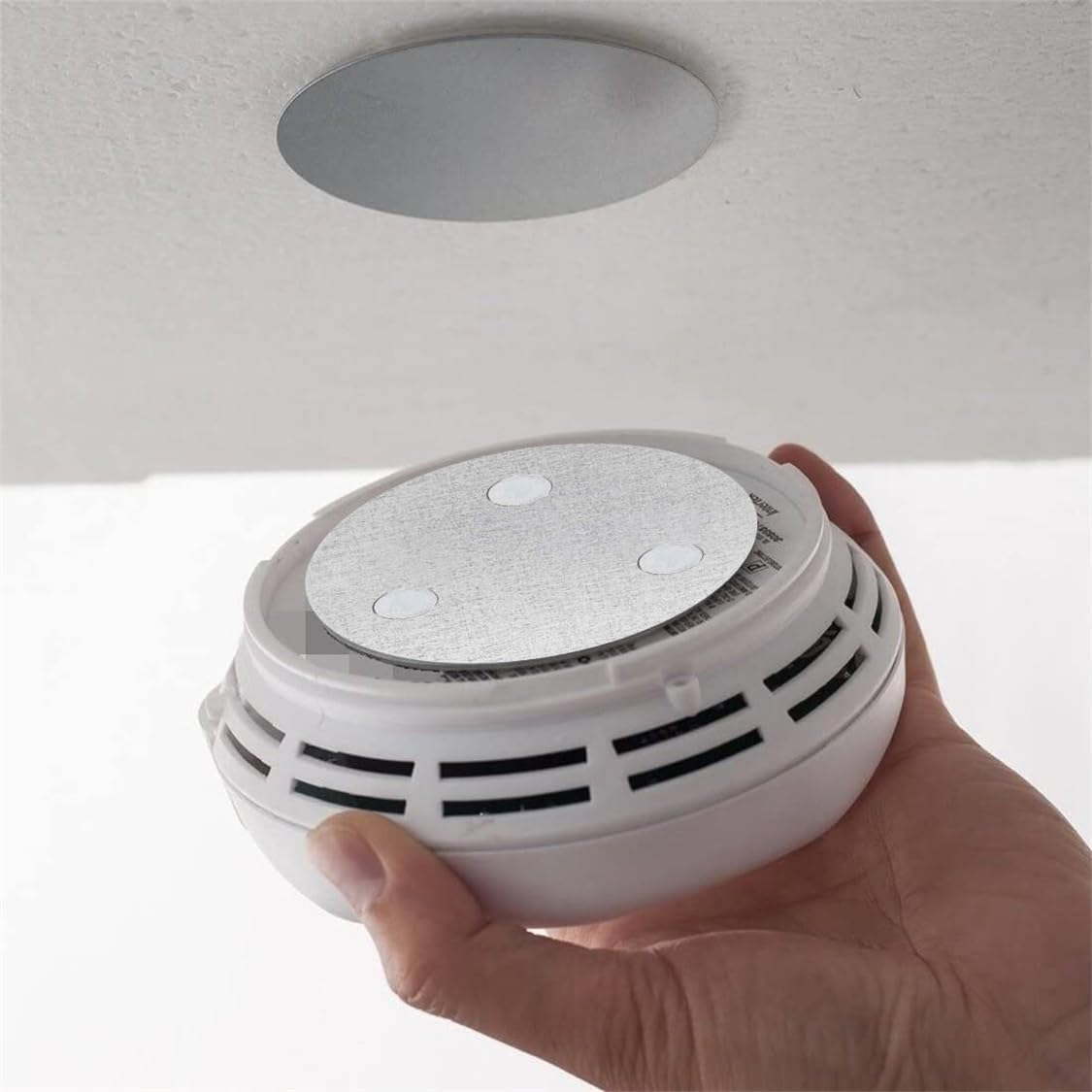 Magnetic Holder for Smoke Detectors Magnetic Attachment Pack of 3 50 Mm Magnetic Holder Fire Alarm Self-Adhesive No Drilling Magnetic Adhesive Pad Quick Assembly