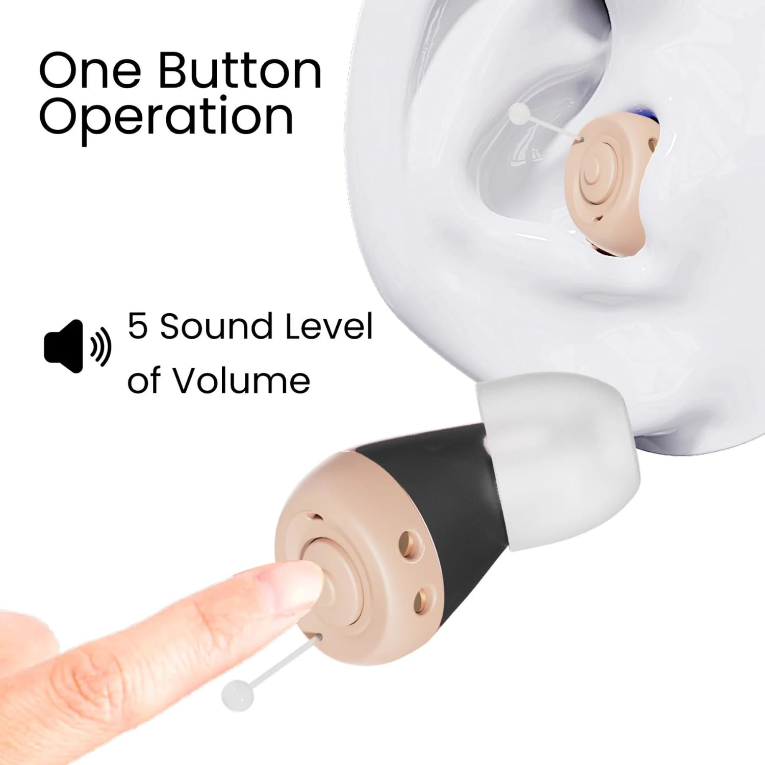 Kleva Range Hearclear Mini Rechargeable Hearing Sound Amplifier image number 5
