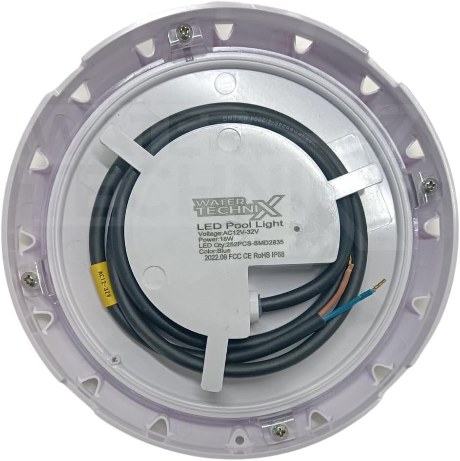 Water Technix Vivid LED Retro Pool Light Multi Colour - 18W Super Bright, 1235 Lumen, 120&deg; Beam Angle, 252 LED Chips, 1M Cable & Retrofit Bracket Included, Easy Installation, 2-Year Warranty image number 3