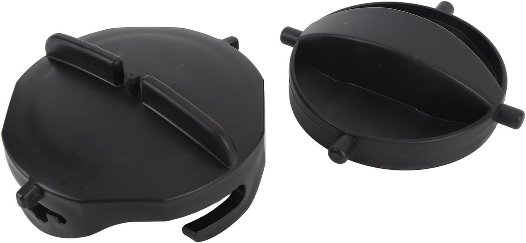 Pomya RV Sewer Cap, 2Pcs RV Sewer Hose Cap Snap on Double Ear Type Easy Installation for Replacement