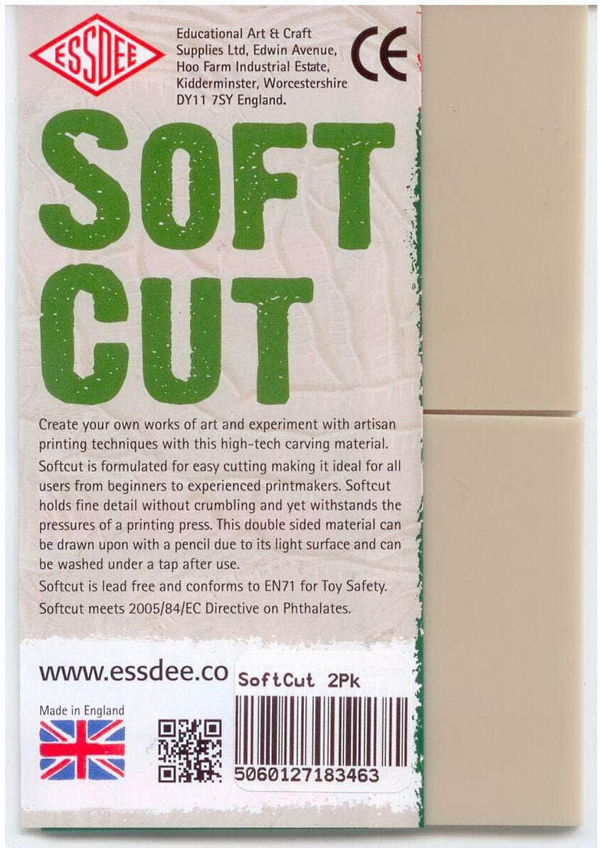 Essdee Softcut Lino Carving Block, 100 Mm X 105 Mm Size image number 1