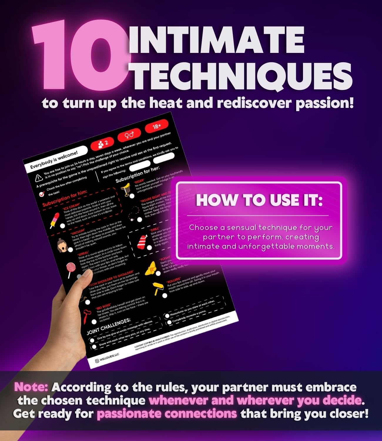 Scratch off Poster 169 Love Tasks - Date Night Ideas & Conversations image number 1