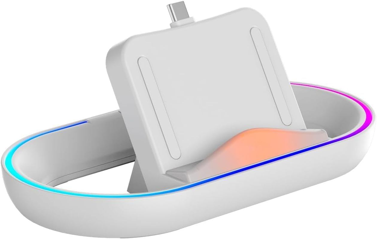 Charging Stand for PS Portal, Portable Charge Dock Station with 14 RGB Light Modes, Type-C Cable, Compatible with PS Portal Remote Player