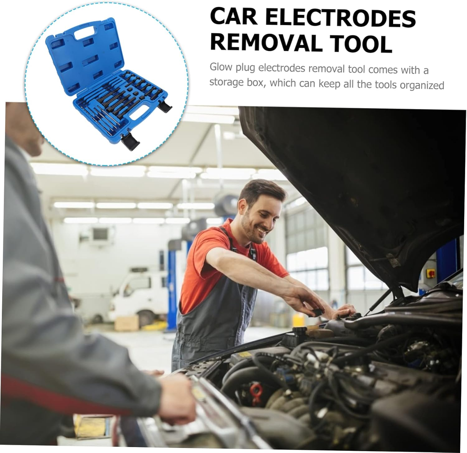 Mikinona Damaged Glow Plug Puller and Thread Repair Kit Automotive Glow Plug Removal Tool Practical Car Repair Equipment Sturdy Extraction Function for Engine Maintenance image number 6