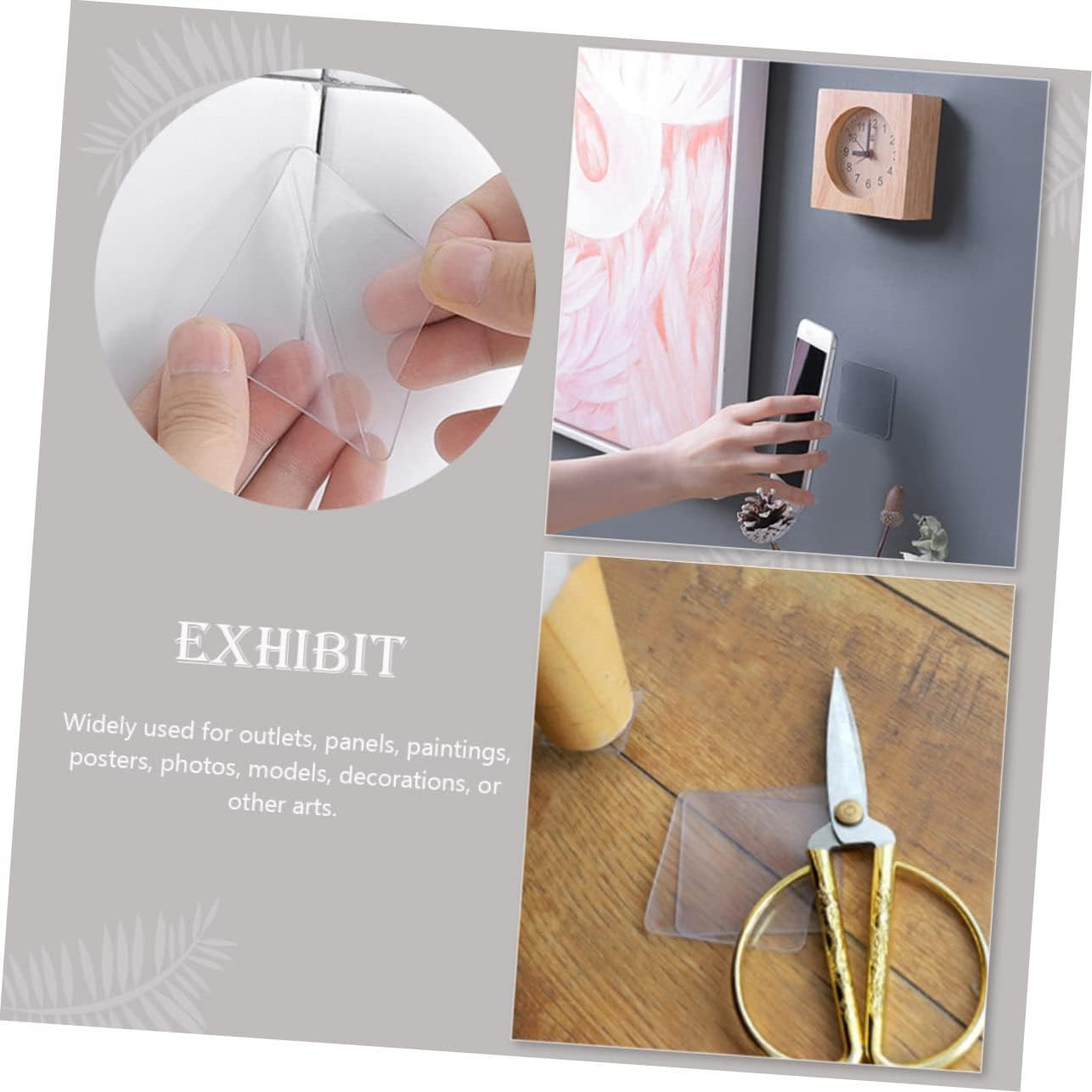 Tofficu 20Pcs Gel Sticker Double Sided Stickers for No-Trace Use for Boys and Girls Crafts and DIY Projects image number 4