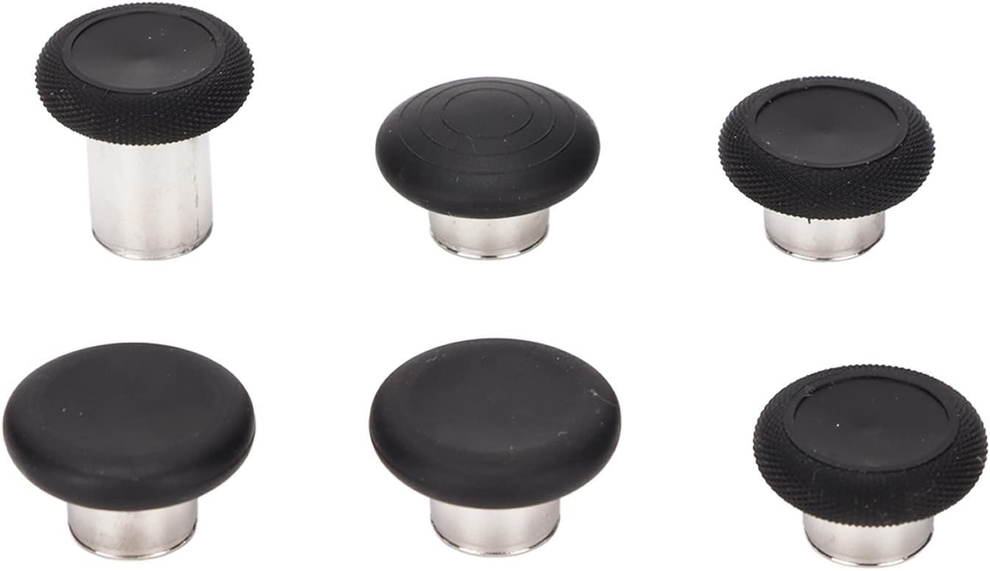 Ejoyous 6 Pack Replacement Joysticks, Stainless Steel Grips, Multiple Heights Adjustable Removable Customizable, for X Box One Controller Series 2 (Model 1797 Only)