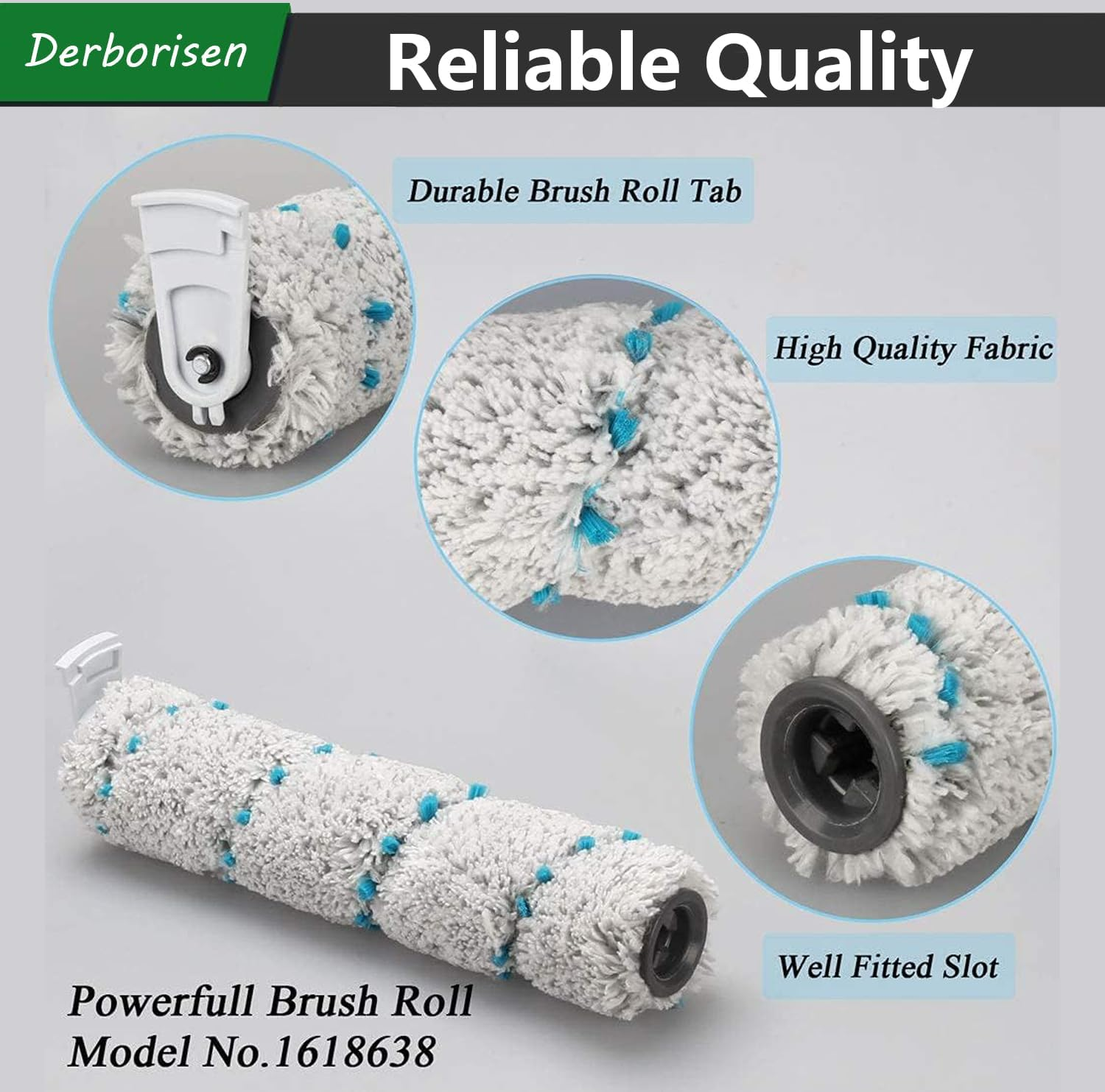 Brush Replacement Parts for Bissell Crosswave Max 2554 2554A 2590 2593 2596, Hydrosteam 35151 3515 35152 3513 3518 Vacuums,1 Multi-Surface Brush Roll+1 Pet Brush Rolls+2 Filters Accessory Kit image number 2