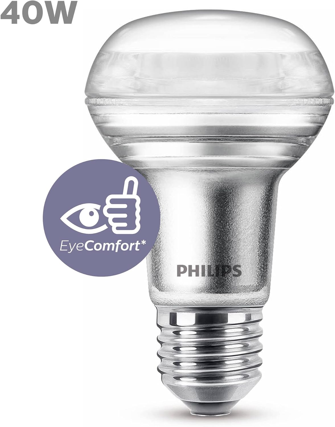 Philips LED Classic Reflector Light Bulb [E27 Edison Screw] 3W - 40W Equivalent, Warm White (2700K), Non-Dimmable 929001891355 image number 4
