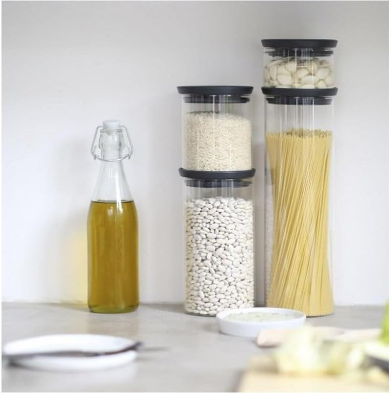 Brabantia 298301 Stackable Glass Jar, 0.3 L image number 1