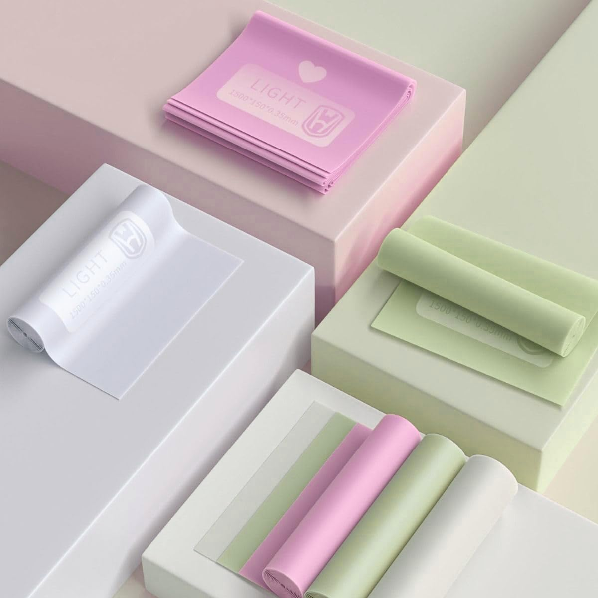 Chamgeco Professional Resistance Bands 3-Pack, Long TPE Elastic Exercise Bands for Strength Training,Yoga,Pilates,Recovery,Fitness,Home,Gym, Heavy Duty Workout Band with Carry Bag image number 5