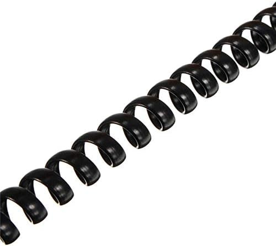 BE-TOOL 1 X Black RJ10 RJ9 4P4C Telephone Handset Headphone Cable Coiled Cord 2M/3M/5M