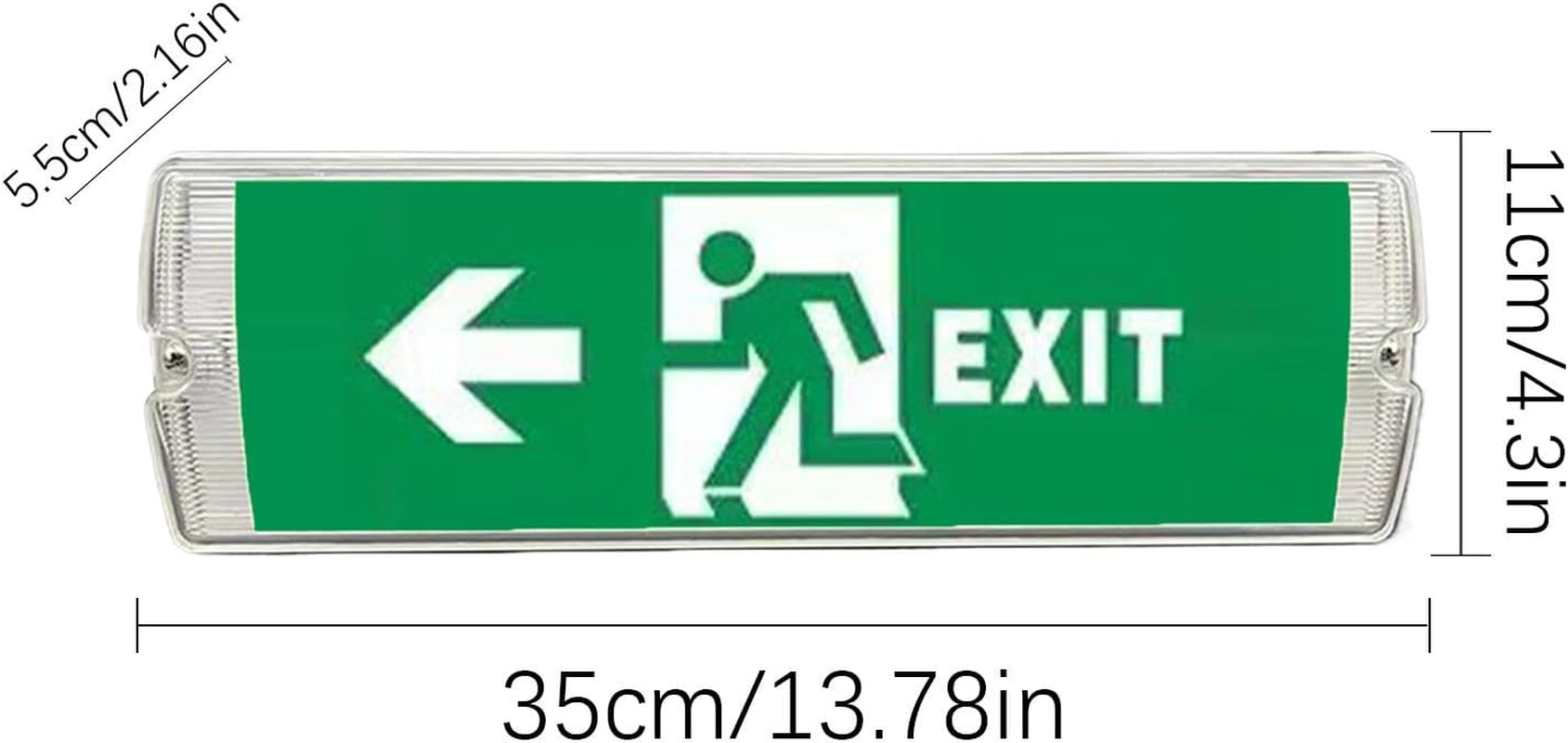 Light up Exit Signs - Evacuation Indicator Light | LED Safety Exit Evacuation Light, Evacuation Indicator Light for Shopping Malls image number 3