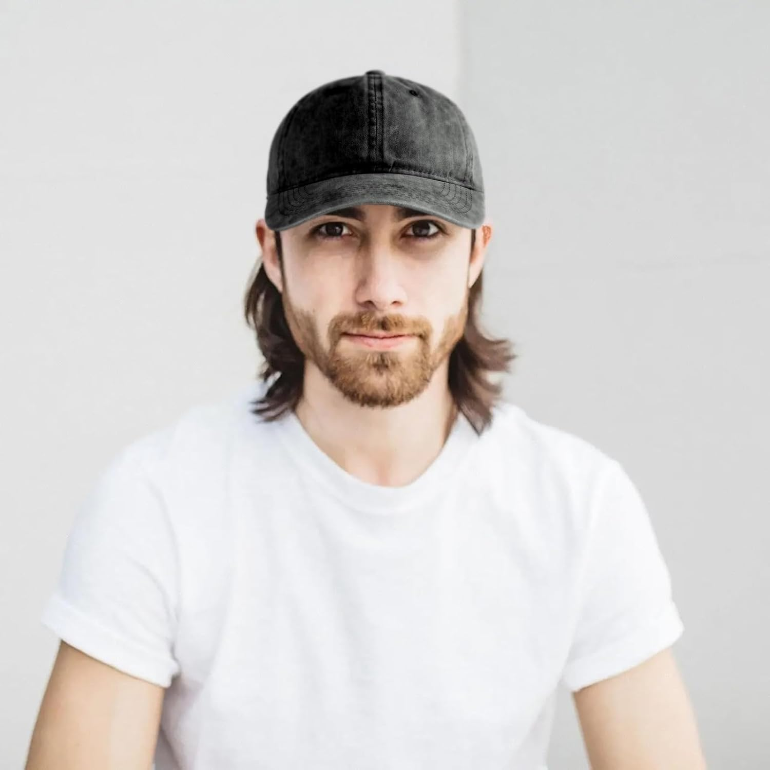 Edoneery Adjustable Low Profile Plain Cotton Baseball Cap Hat(A1004) image number 5