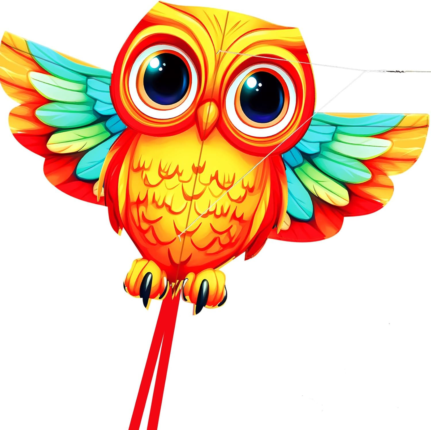 Touch the Sky Cartoon Owl Dragon for Children and Adults, Exquisite Fabrics and Unique Structure Design, Excellent Outdoor Games and Activity Toys. image number 5