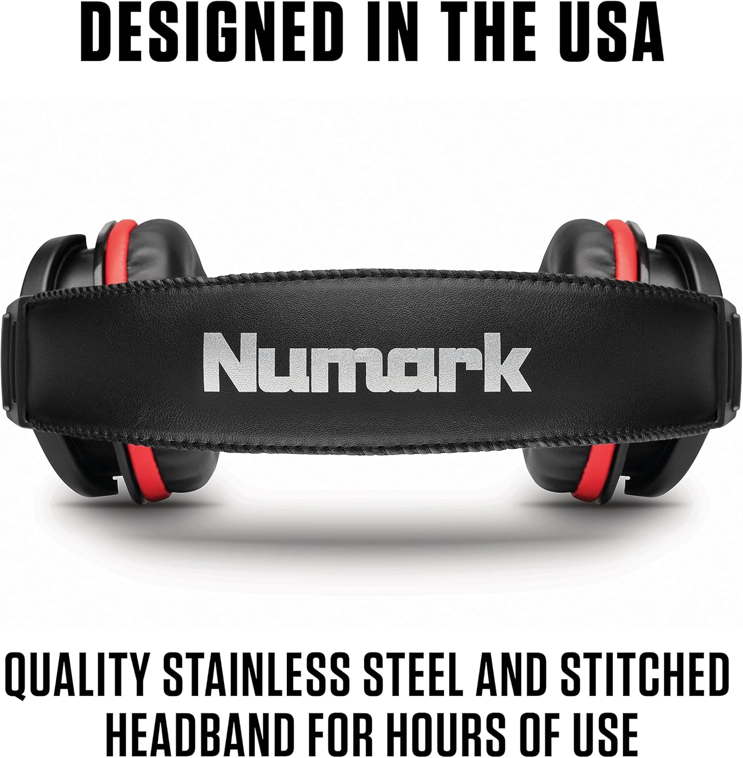 Numark HF175 - DJ Headphones with Closed Back over Ear Design, 40Mm Drivers, Comfortable Ear Pads for Mixing and Dj Monitoring, 3M Cable Included - Black image number 2