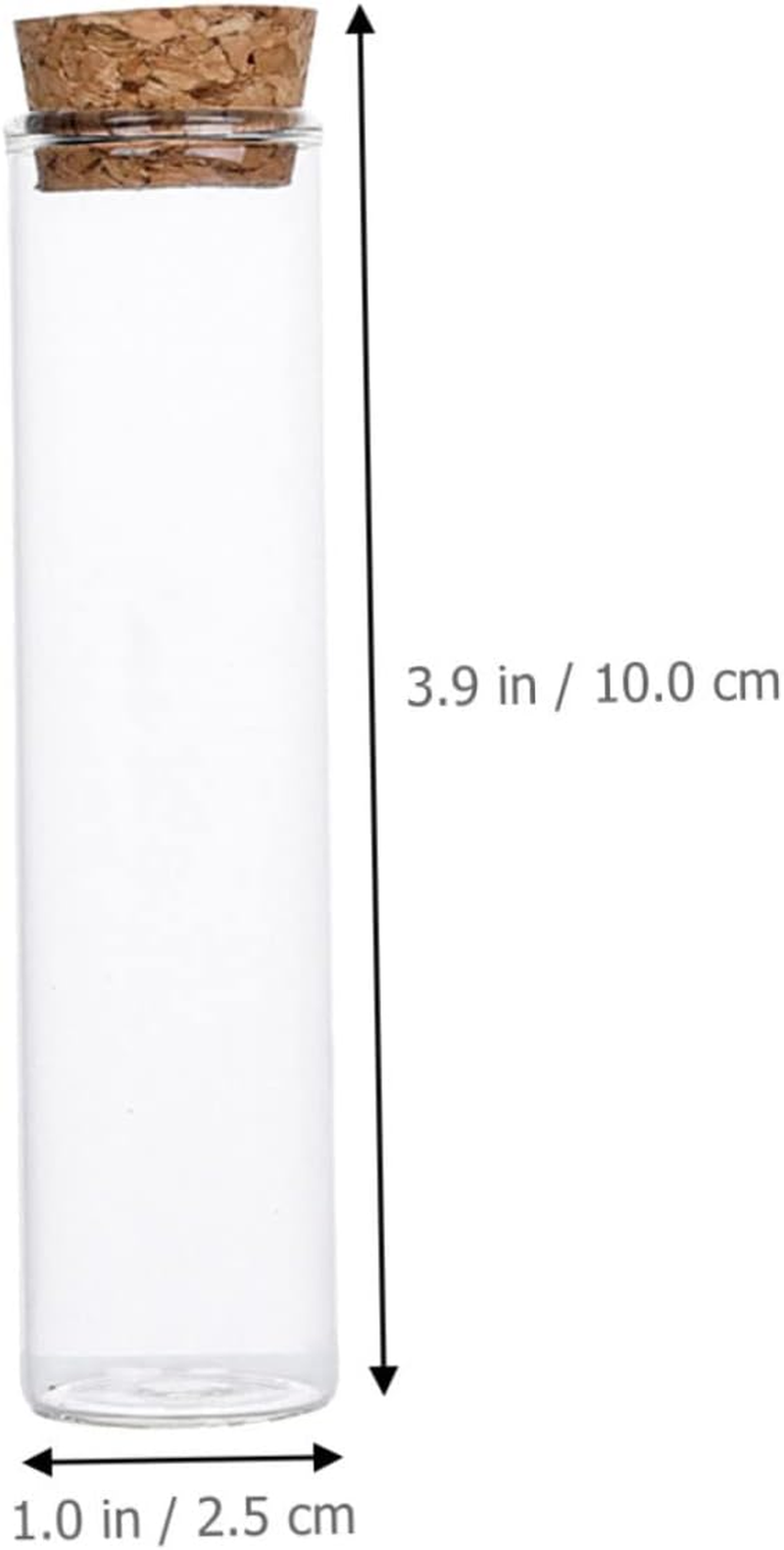 Levemolo Glass Vials with Cork 50Ml Small Glass Storage Bottles Laboratory Sample Liquid and Powder Vials for Travel and Craft 24Pcs Set image number 3