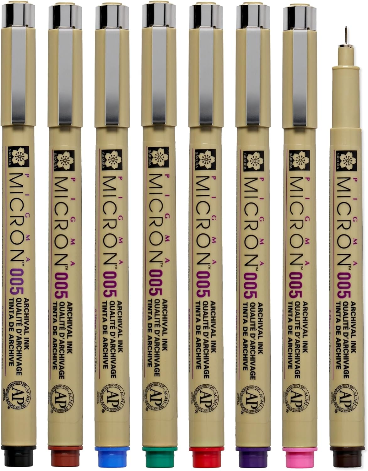 Sakura Pigma Micron 005 8 Color Set Water Based Pigment for Illustration image number 4