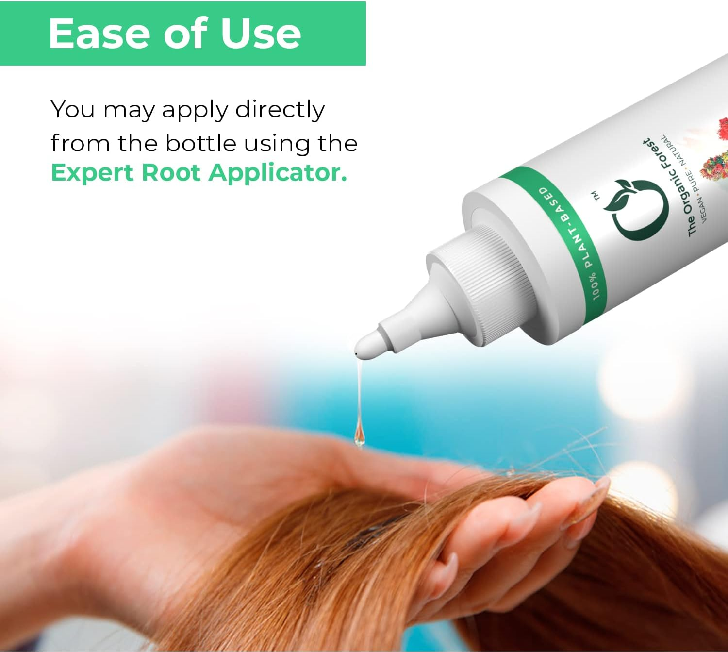 Organic Forest 100% VEGAN Pure Cold Pressed Castor Oil for Eyelashes and Eyebrows | Pure Castor Oil, Hair, Nails, Moisturising Dry Skin, Eyelashes | image number 5