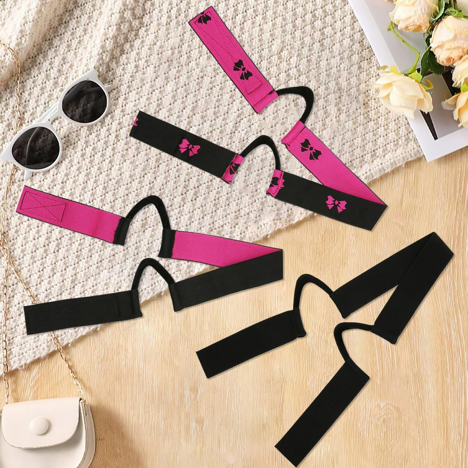 HINGTAI 3Pcs Double-Sided Velvet Ear Painless Wig Bands C-Shaped, Comfortable Soft Painless Wig Band with Ear Cut Outs Tools, Earless Melting Band Supplies image number 5