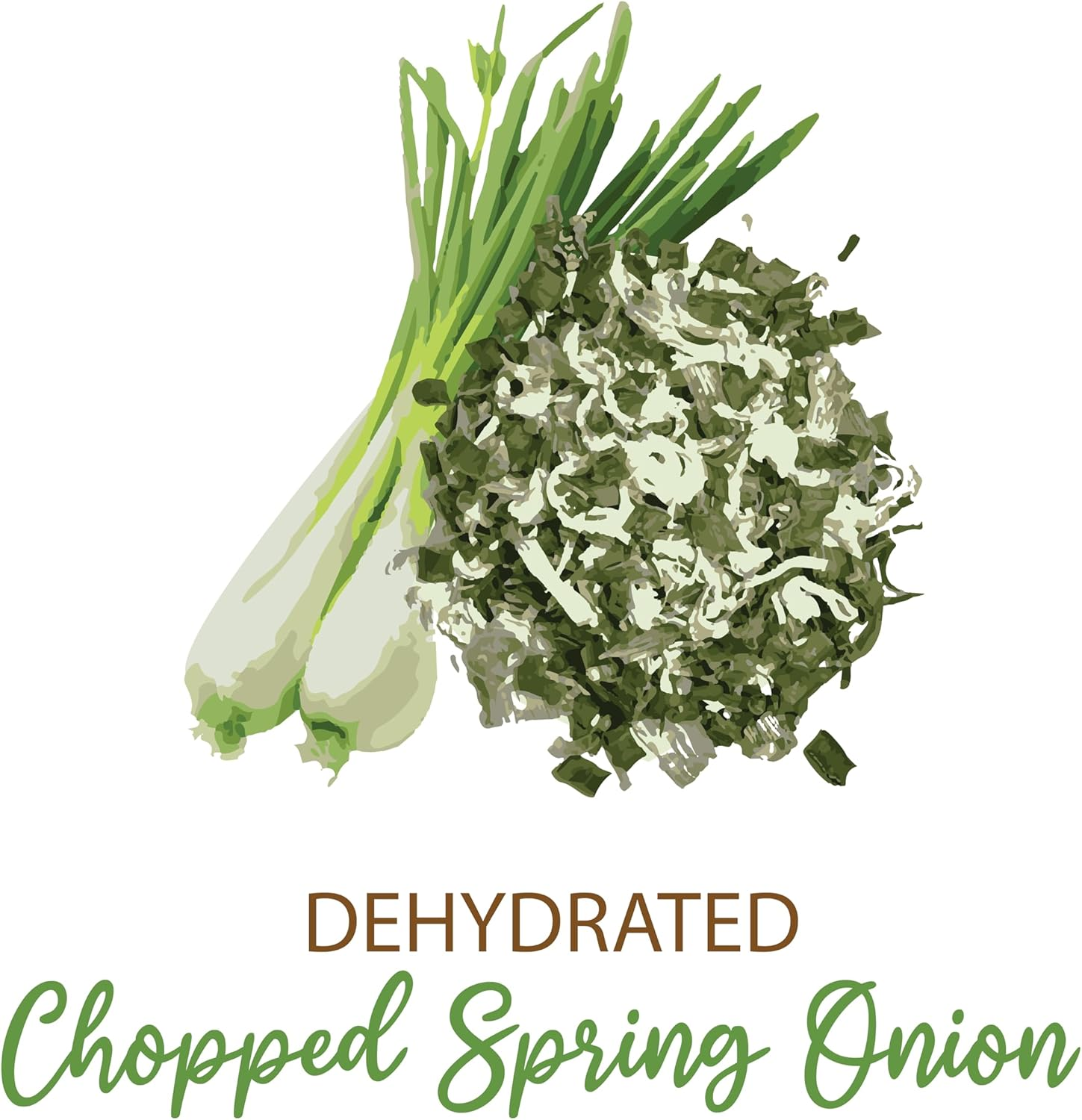 SHROOTS Dehydrated Chopped Spring Onion Flakes Pure Vegetarian No Added Salt Easy Cooking Essential Machine Dried Vegetable with Natural Aroma Ideal for Immune Support & Digestive - 0.71 Oz, Pack of 1 image number 3