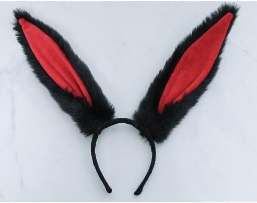 Plush Bunny Ears Headband for Rabbit Cosplay, 8.3 Inches Long