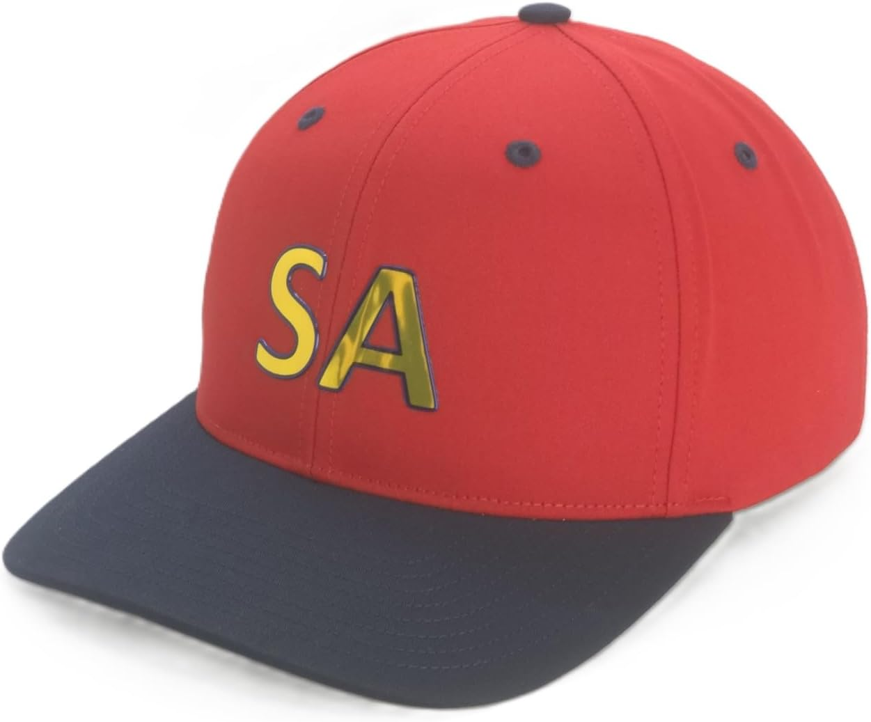South Australia Supporters Cap, Richardson Pro 212 Baseball Cap, Bold 'SA' Text, Lightweight Cotton-Poly Twill, Adjustable Snapback, Pre-Curved Underbill, Sports & Casual Wear, Red-Black Colour image number 2