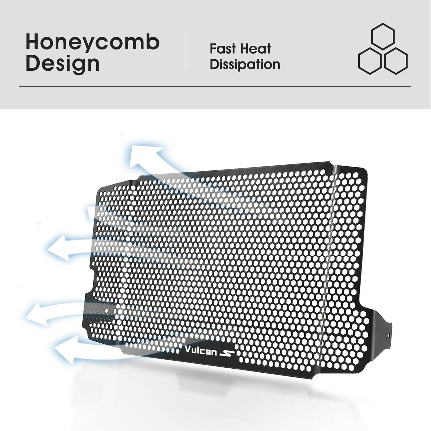 Motorcycle Radiator Grille Guard Protective Cover Compatible with Vulcan S 2015-2021 Vulcan S SE 2017 Vulcan S Performance 2021-2022 Vulcan S Cafe/Sport 2018-2020 image number 1