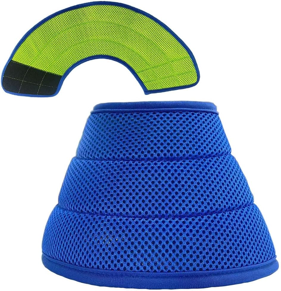 MJIYSGS Dog Cones after Surgery Soft, Adjustable Dog Surgery Collar, Recovery Collars for Dogs, Cat Donut Collar (Blue, Xl(47-53Cm)) image number 1