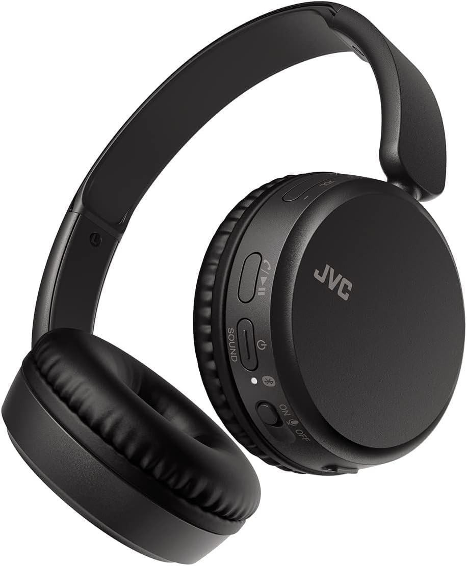 JVC Deep Bass Wireless Headphones, Bluetooth 5.2, Built-In EQ (Bass/Clear/Normal), Multi-Point Connection, Voice Assistant Compatible, 35 Hour Battery Life - HA-Z37W-A (Blue) - White image number 7