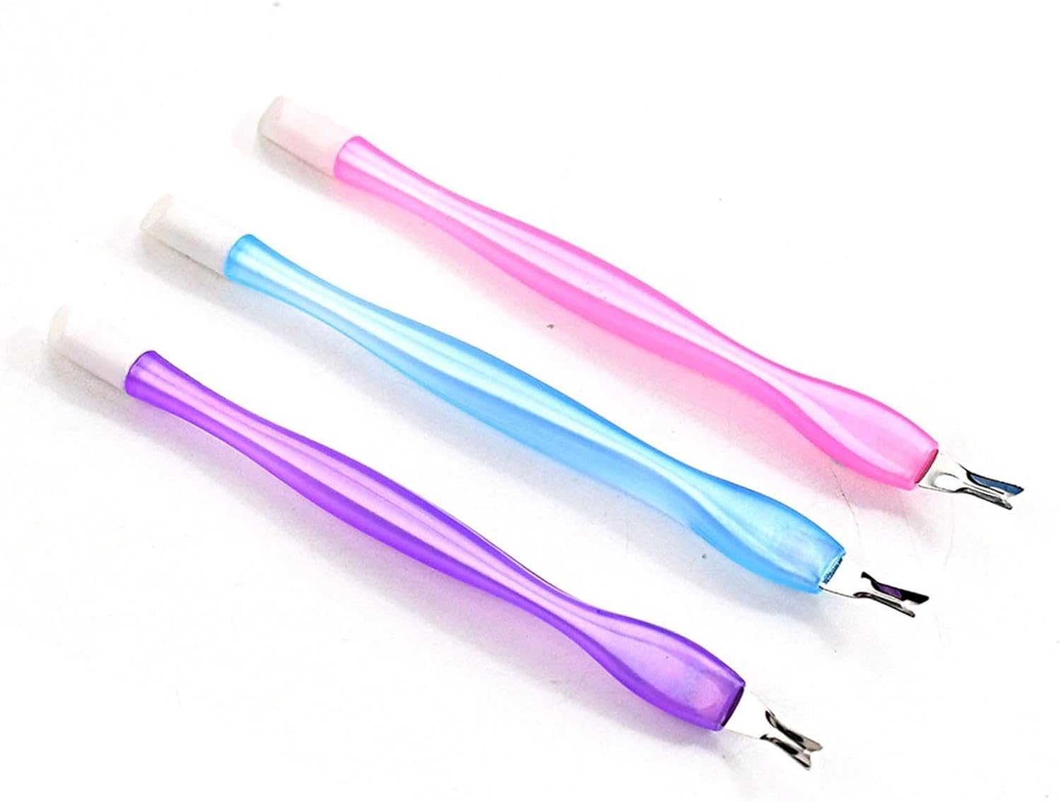 Dinghaole 6 Pcs Cuticle Remover & Trimmer, Cuticle Cutter, Nail Cuticle Remover, Manicure Dead Skin Removal Tool Nail Art Tools, Pedicure Tools for Dead Skin & Nail Care, 3 Colors image number 5