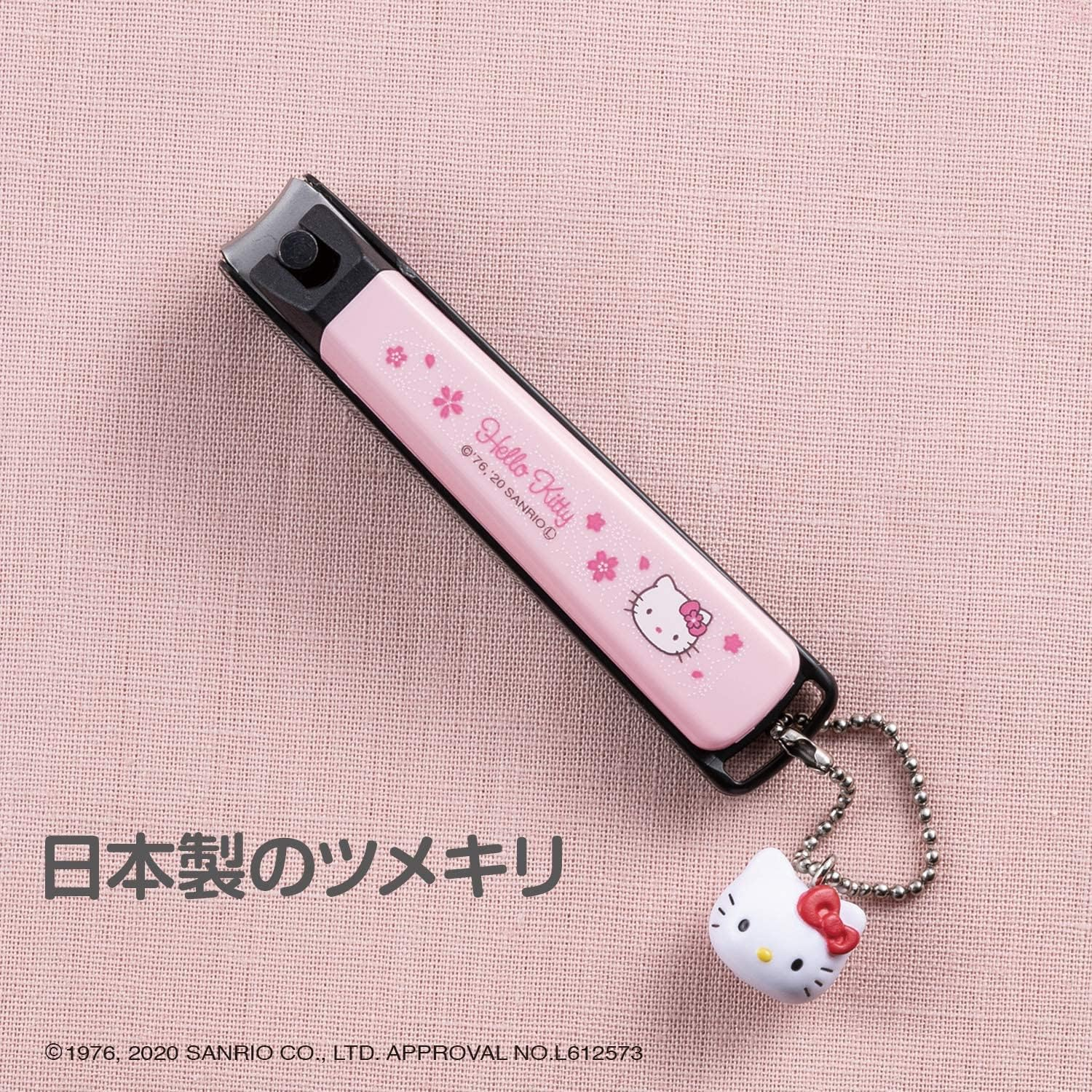 Hello Kitty Nail Clippers Pink S Stainless Steel Sakura Cherry Blossom Pattern image number 2