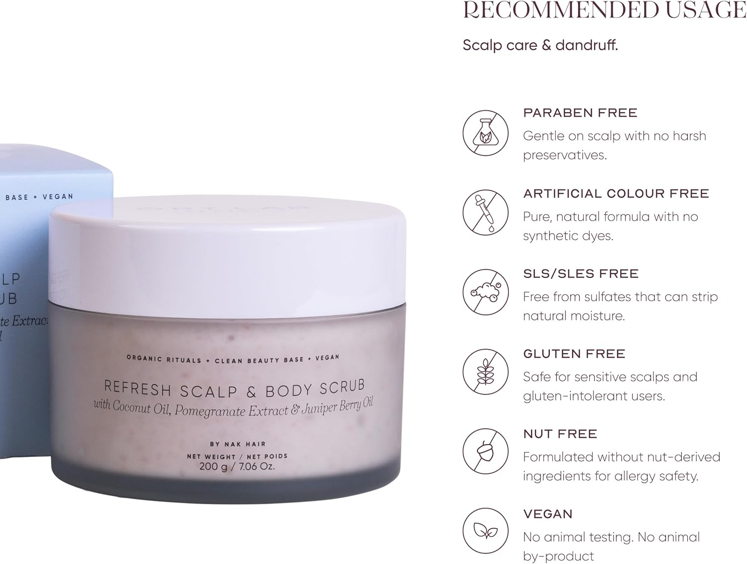 ORI Lab Refresh Scrub & Body Scrub 200G - Scalp & Body Exfoliator