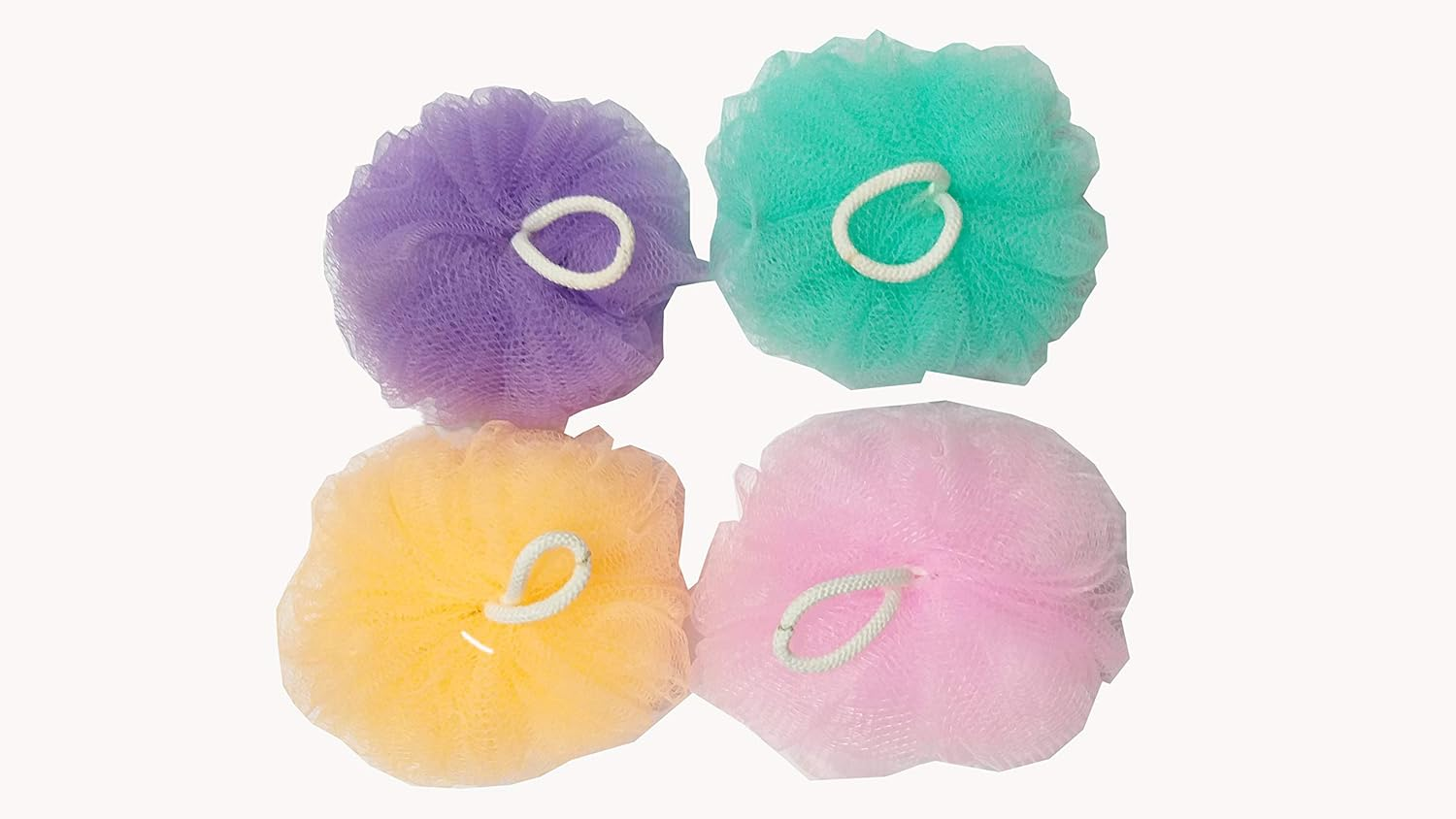 TVASTEE Luxury Bathing round Loofah for Men and Women-Assorted Colour (Pack of 1) image number 4